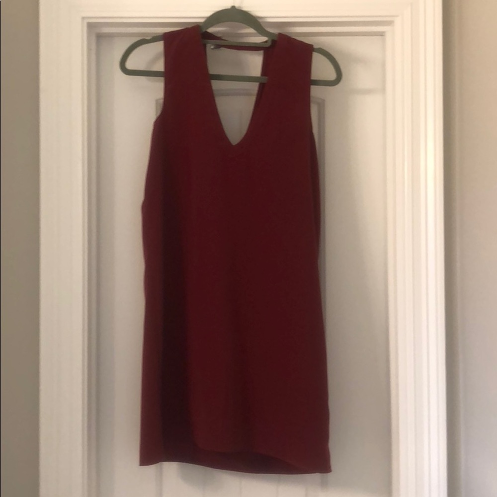 Burgundy dress